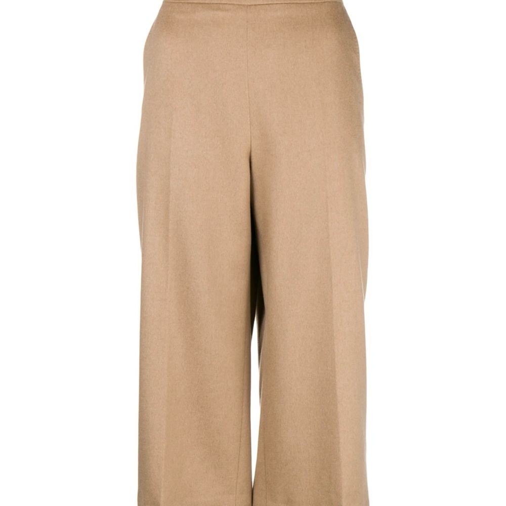 Max Mara 100% Camel Wool Culotte (cropped, High Waist, Wide Leg); US Size 6; NEW